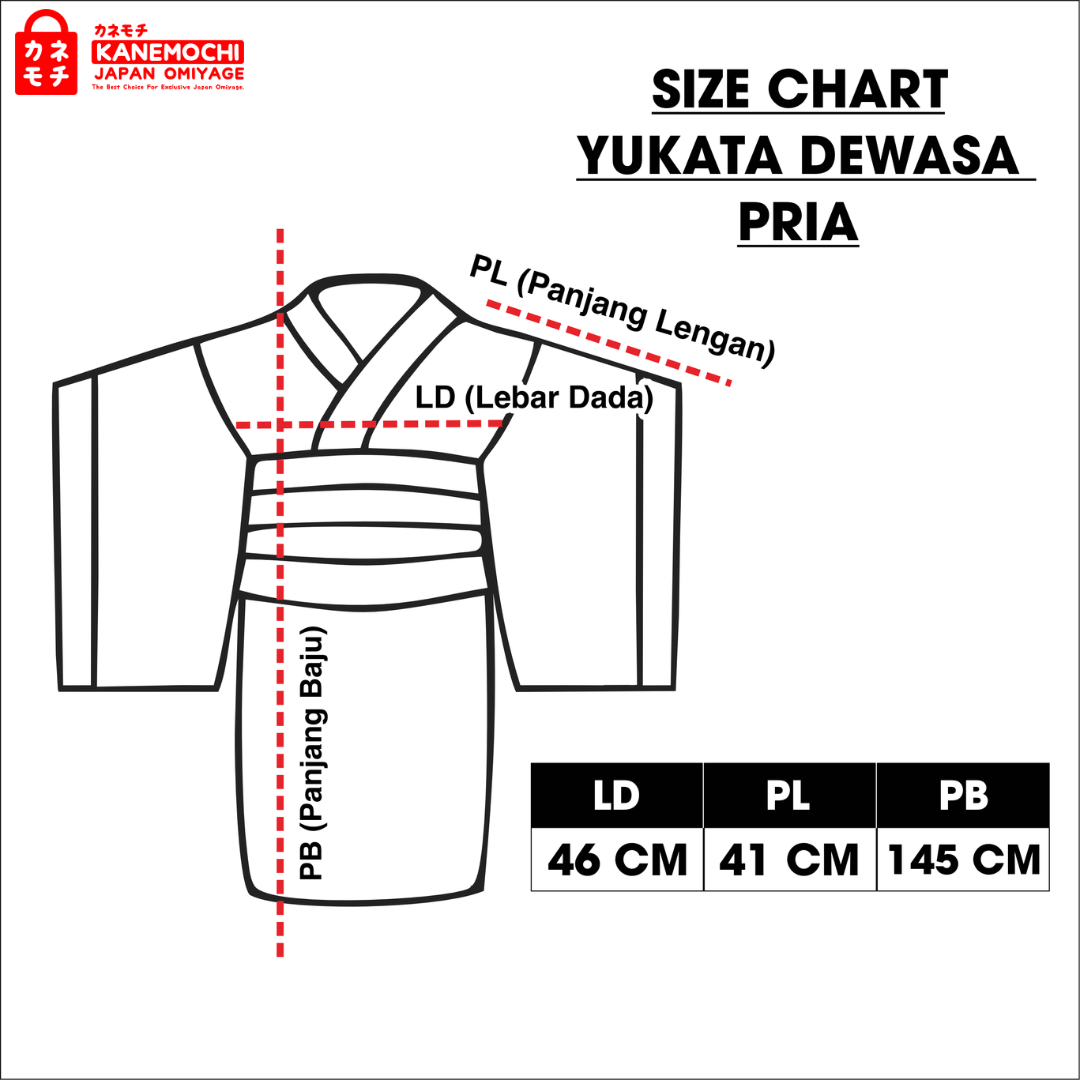 KANEMOCHI YUKATA PRIA - YUKATA BAJU TRADISIONAL JE... - Gambar 5
