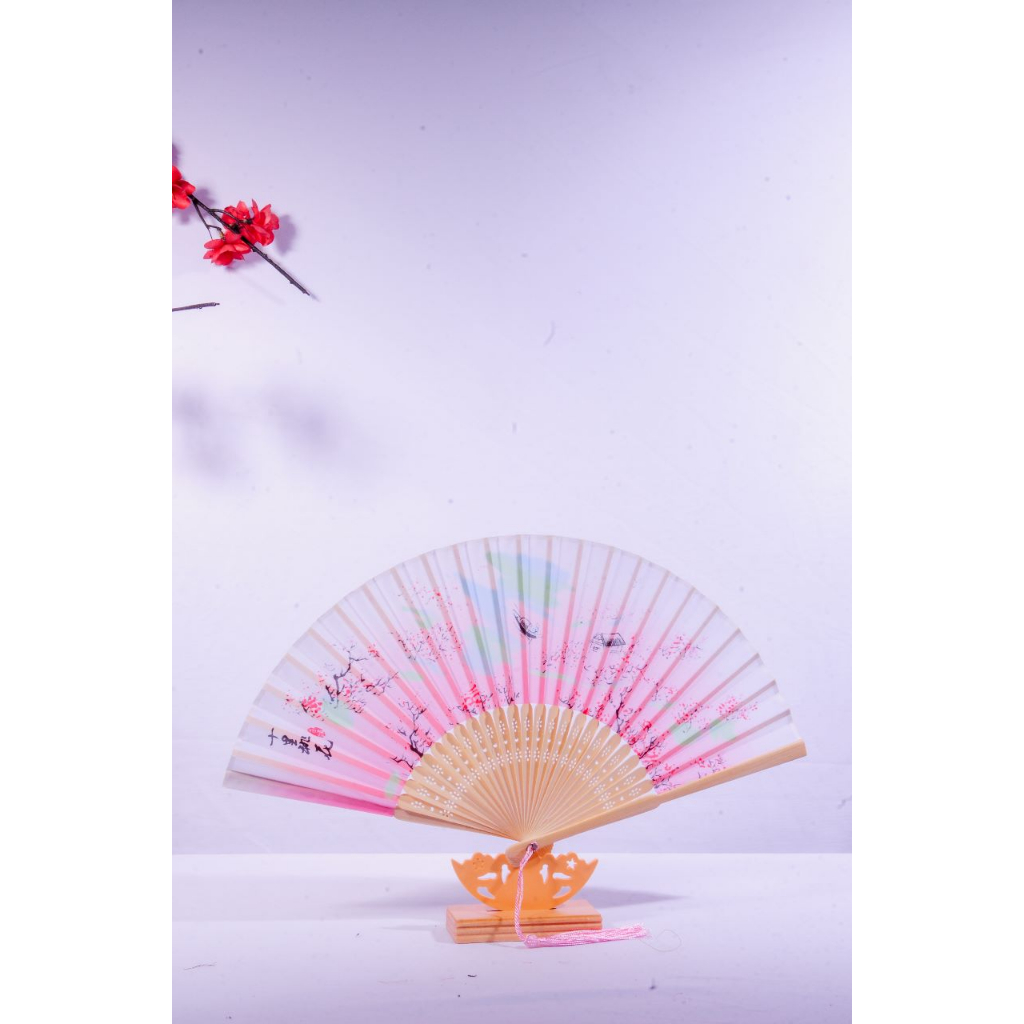 Varian SAKURA dari KANEMOCHI JAPAN PREMIUM HANDFAN SET - Set Kipas Ta...
