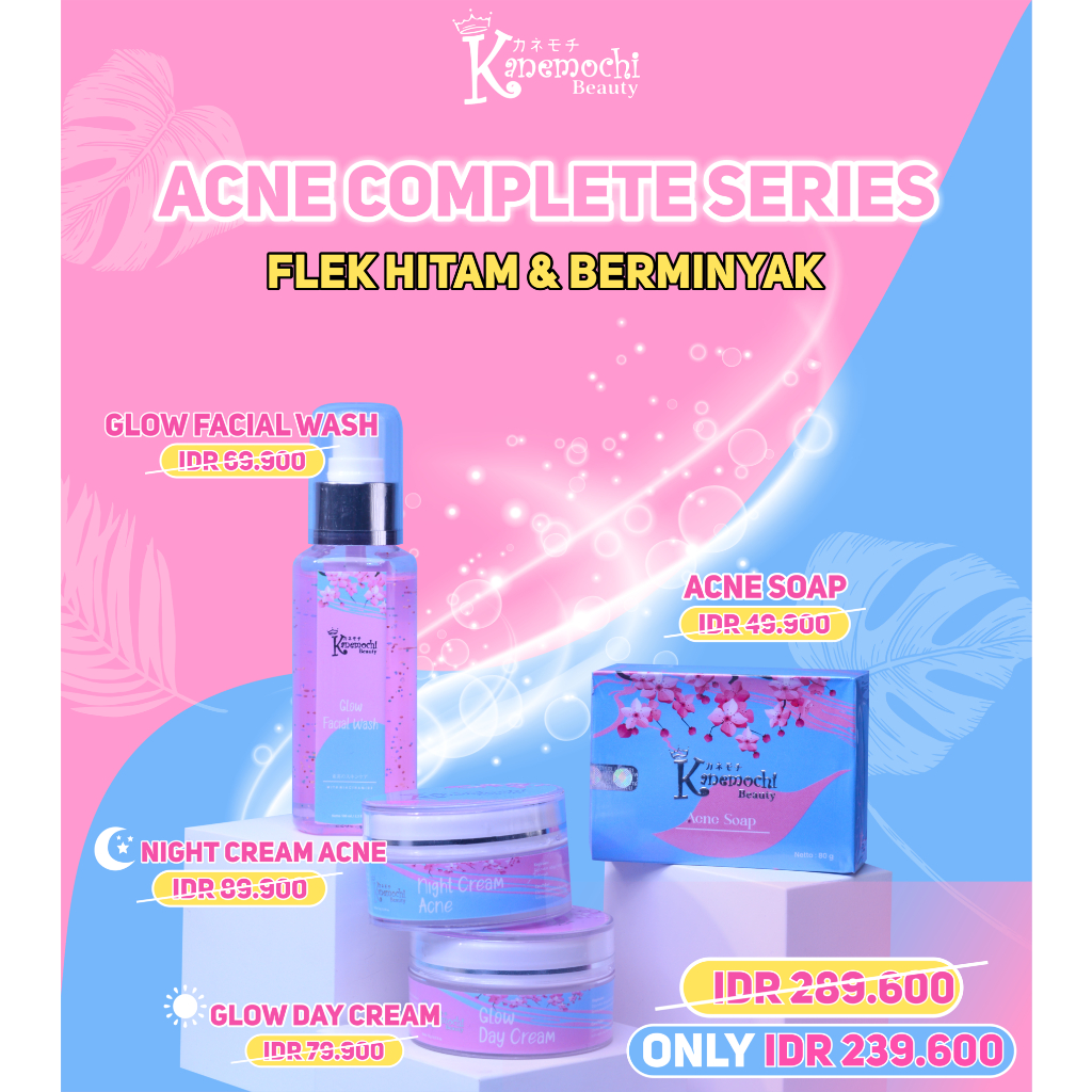 Varian Flek Hitam Berminyak dari Kanemochi Beauty - ACNE COMPLETE (Isi 4 pcs). Skin...