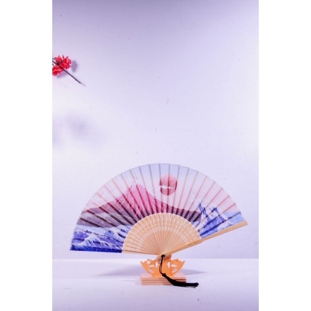 Varian NAMI FUJI dari KANEMOCHI JAPAN PREMIUM HANDFAN SET - Set Kipas Ta...